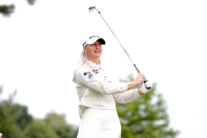 Charley Hull spotted lighting a cigarette mid-round at hole 18 of the 2024 AIG Women’s Open Championship