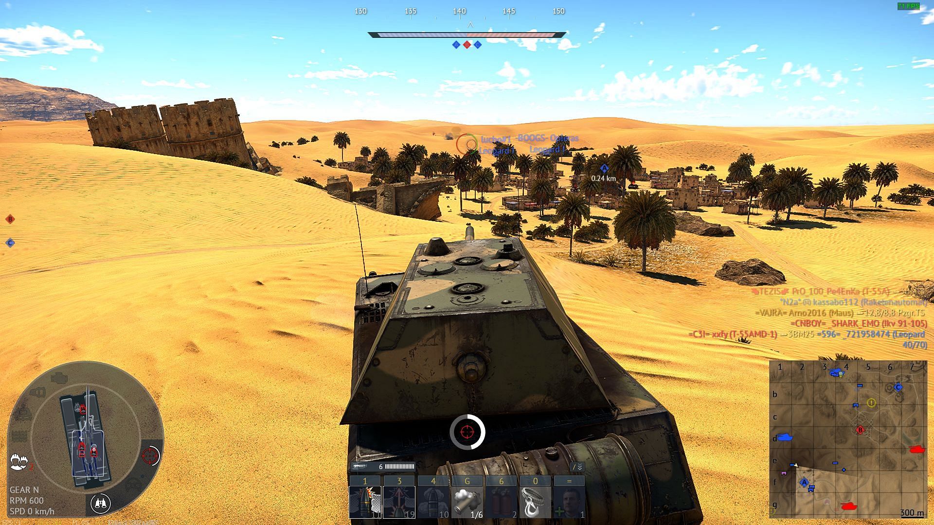 Enemies are not marked in Ground Realistic Battles (Image via Gaijin Entertainment)