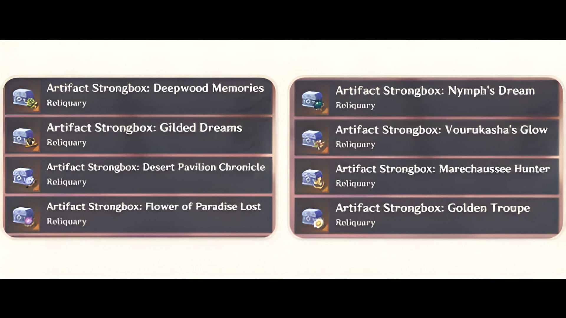 New artifacts will be added to Mystic Offering (Image via HoYoverse)