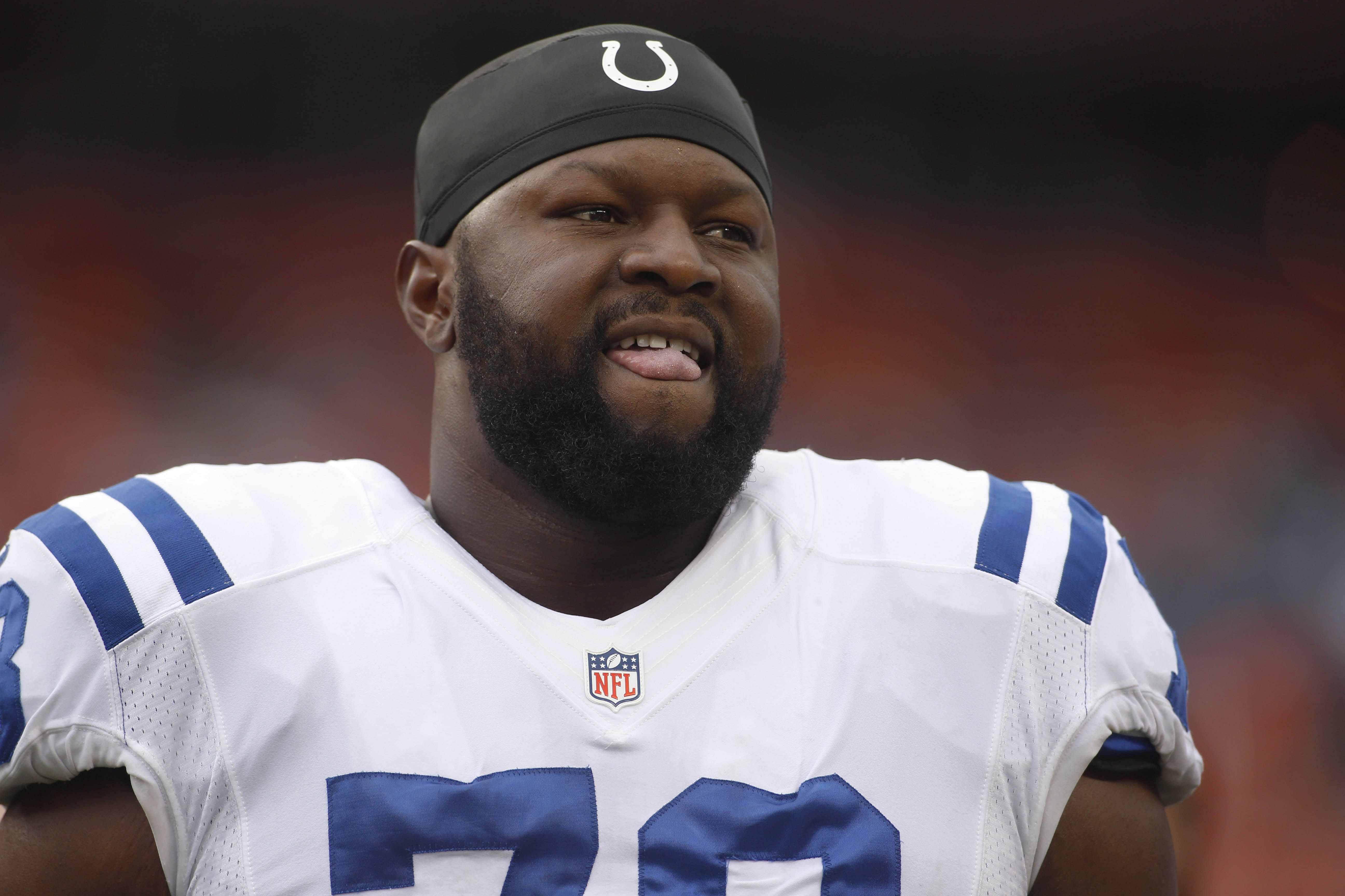 Former Indianapolis Colts OT Gosder Cherilus (Source: Imagn)