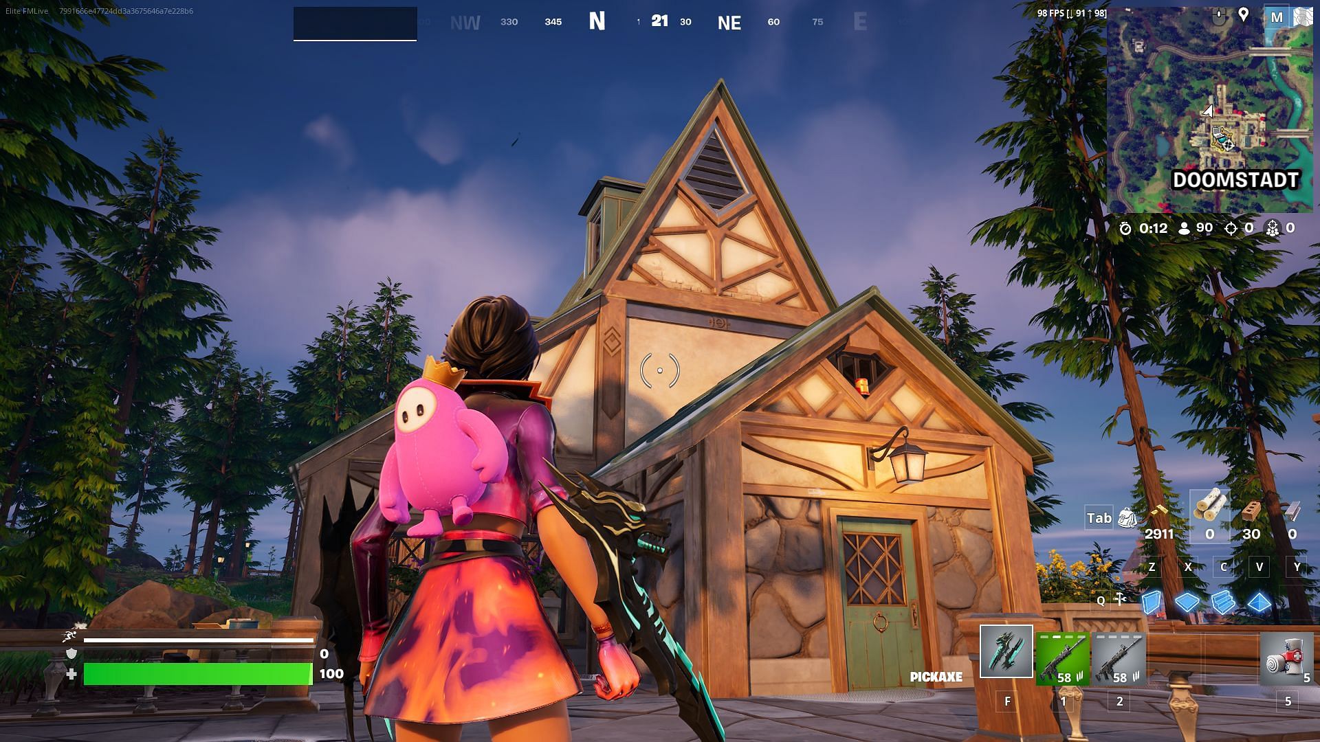 This house leads the way to the secret Iron Man bunker in Fortnite Chapter 5 Season 4 (Image via Epic Games)