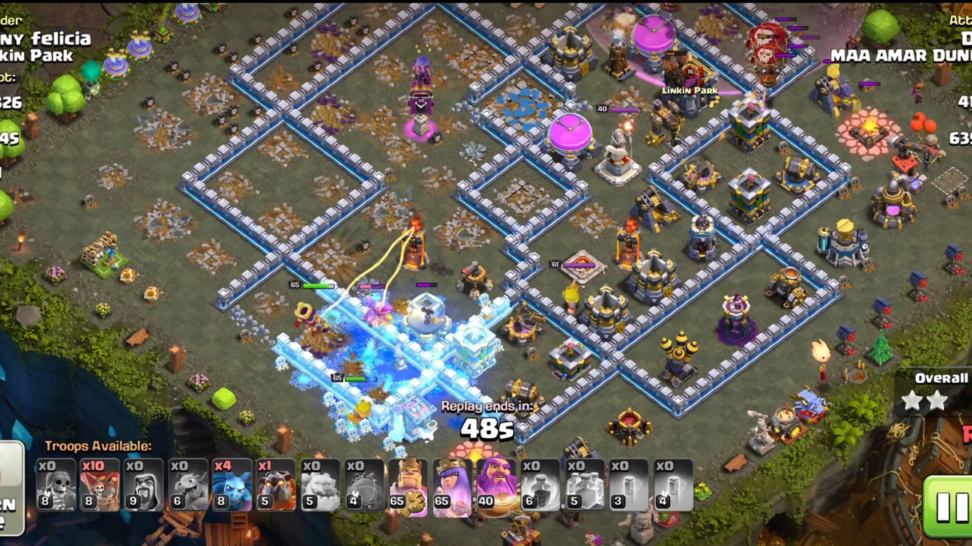 Ice Golem should be used as tank with Barbarian King and Archer Queen (Image via Supercell)