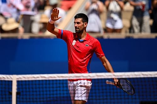 Novak Djokovic at the Paris Olympics 2024. (Photo: Getty)