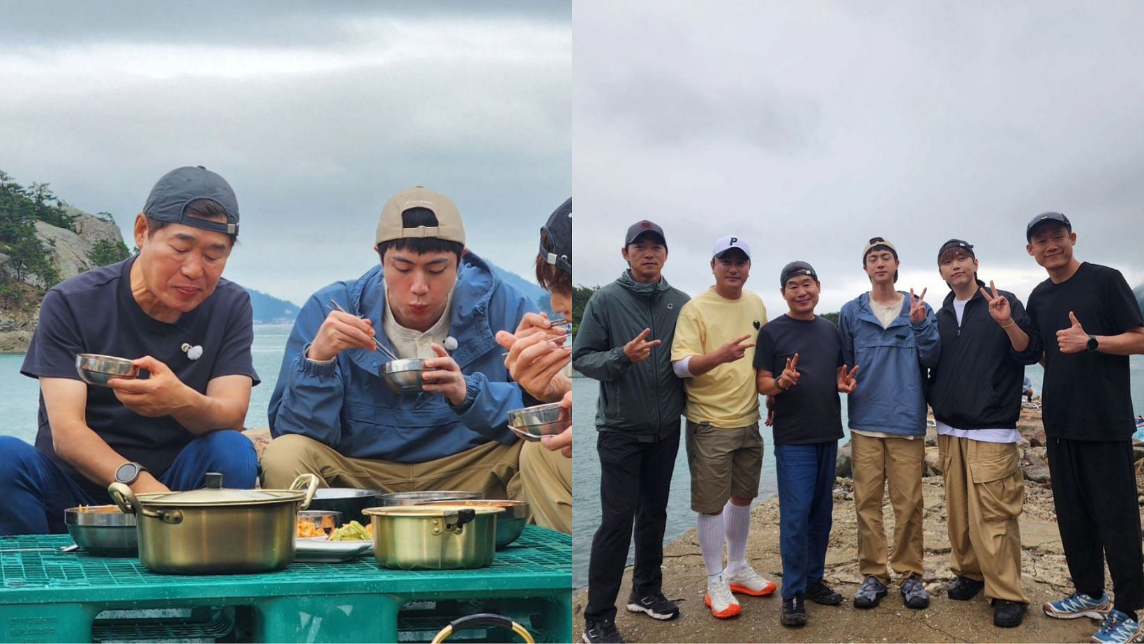 Chef Lee Yeon-bok shares behind-the-scene images with BTS&rsquo; Jin. (Images via Instagram/@fuxtom)