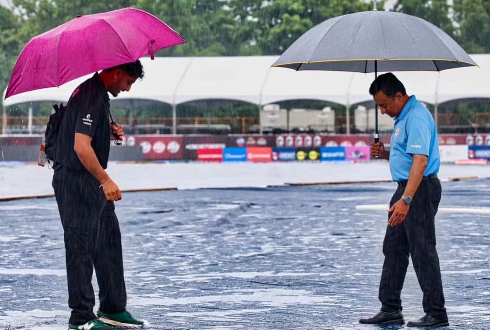 Rain beating down during GT20 Canada. (PC: GT20 Canada)