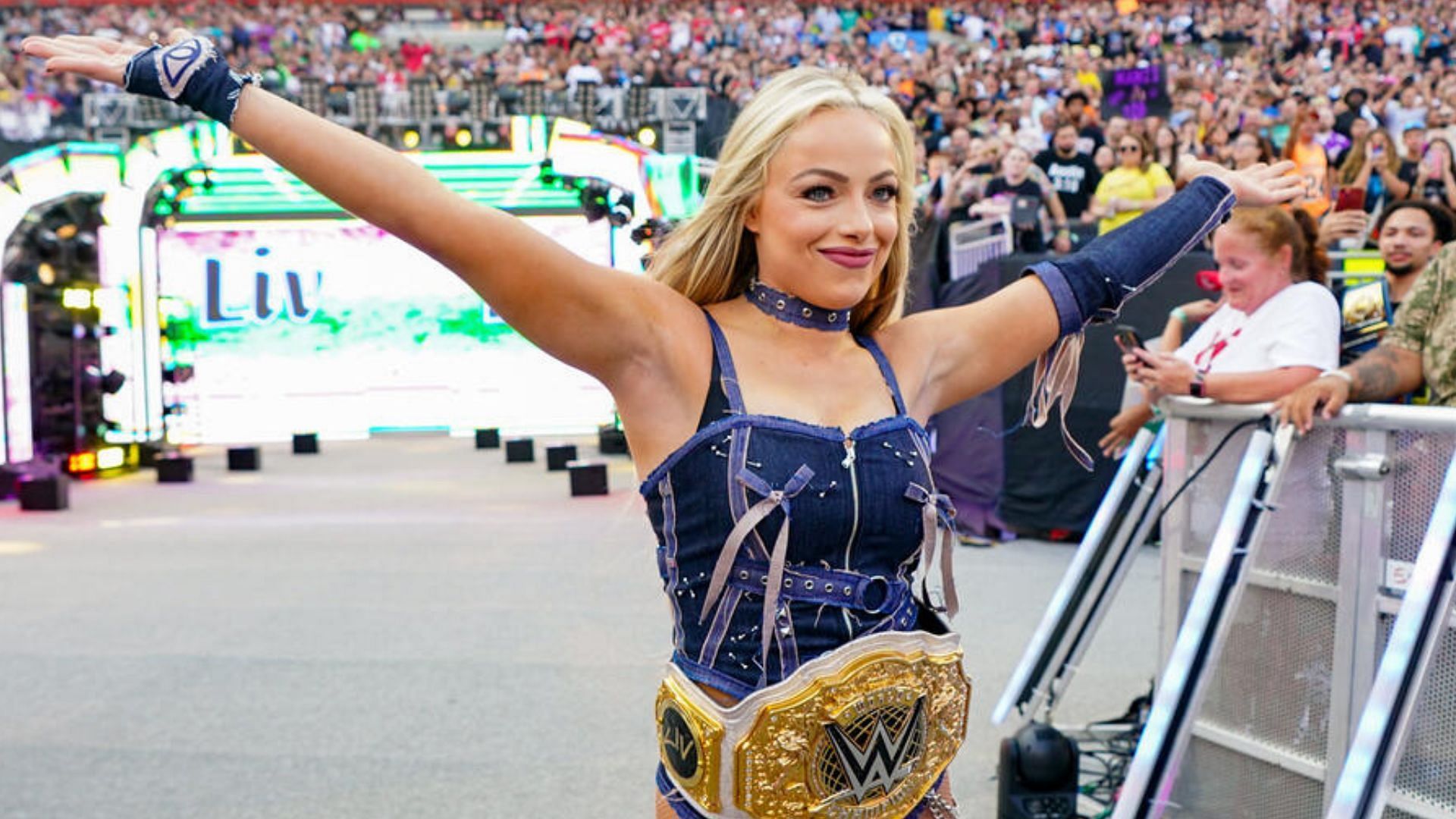 Morgan was in action last night at SummerSlam. [Photo: WWE.com]