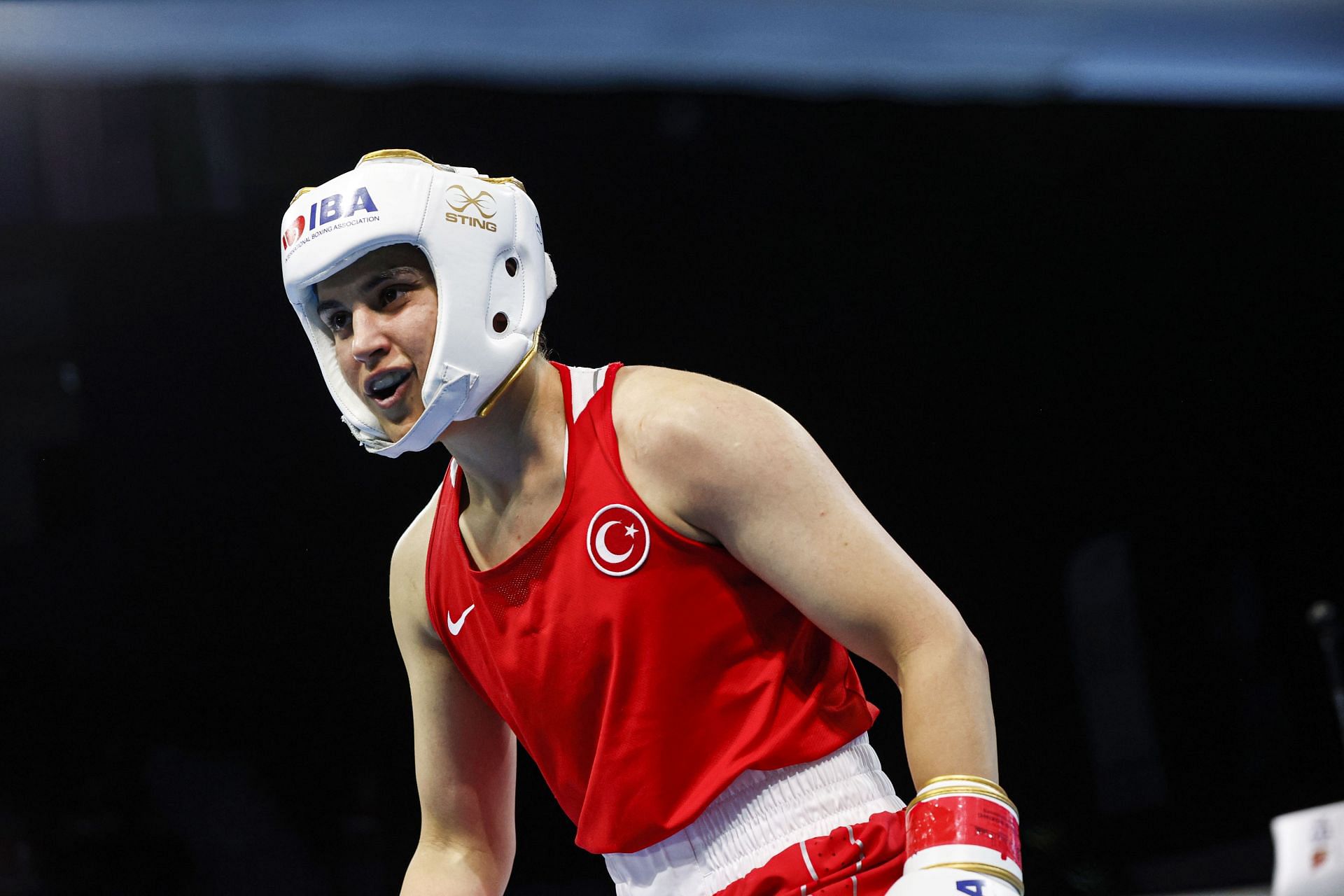 Angela Carini at the 2022 Women&#039;s World Boxing Championships in Istanbul - Getty Images