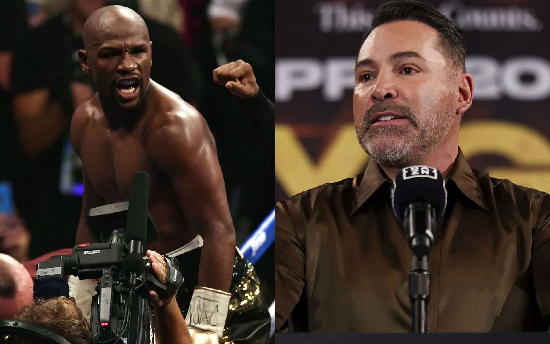 Oscar De La Hoya laments praise on Floyd Mayweather [Image courtesy: Getty Images]