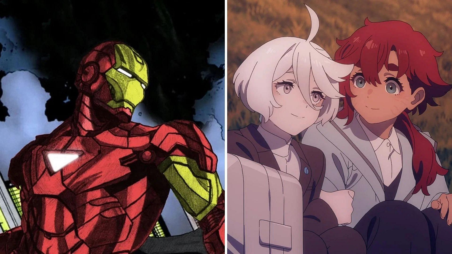 Iron Man in Mobile Suit Gundam (Images via Marvel Comics and Sunrise Studios)