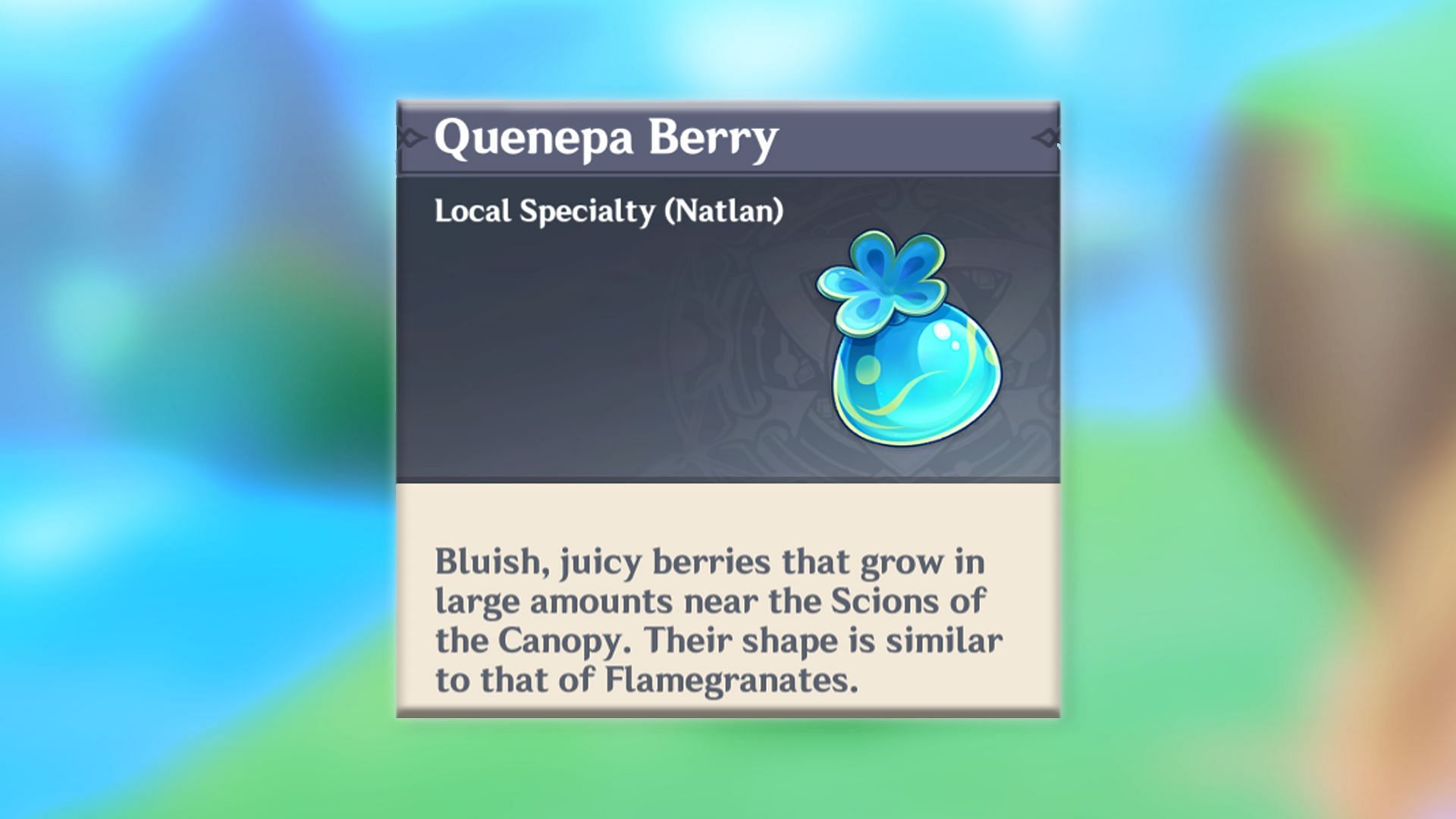 This article lists all the locations and farming routes for Quenepa Berry in Natlan (Image via HoYoverse)-