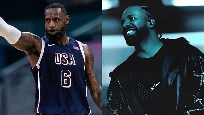 "Gets away from Savannah & starts tweaking" - NBA fans rib LeBron James for seemingly switching sides in Drake vs Kendrick Lamar beef with shoe post