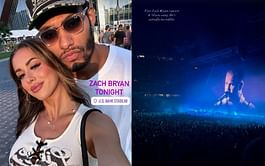 K'Andre Miller and girlfriend Addison Clark enjoy night out at Zach Bryan concert