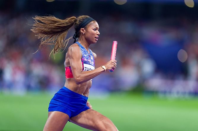 "Life after winning gold at the Olympics" - Gabby Thomas thrives in the limelight following her victorious streak at Paris Games