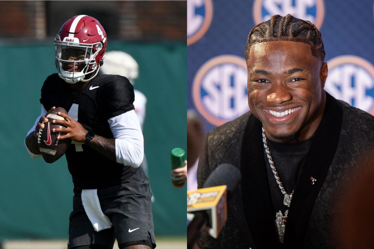 Alabama QB Jalen Milroe gives humble reply to losing starting job during 2023 CFB season (Image Credits - IMAGN)