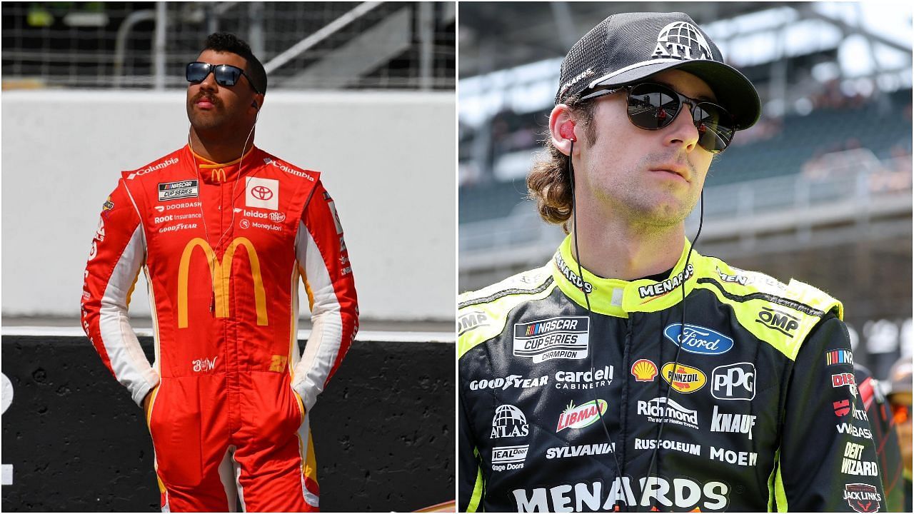 Bubba Wallace (L), Ryan Blaney (R). Image Courtesy: Imagn