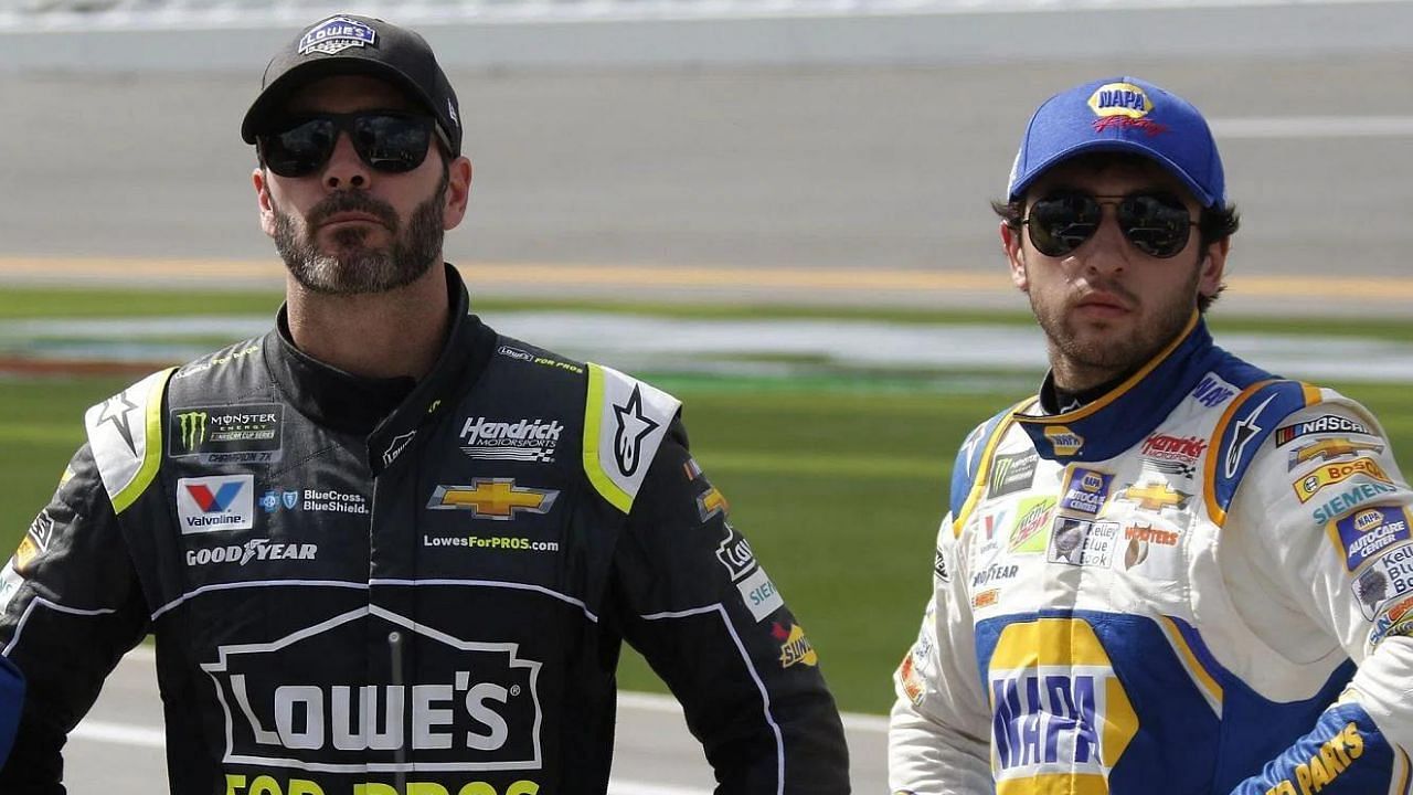 Jimmie Johnson (L) and Chase Elliott (R) (Image Source: Getty Images) 