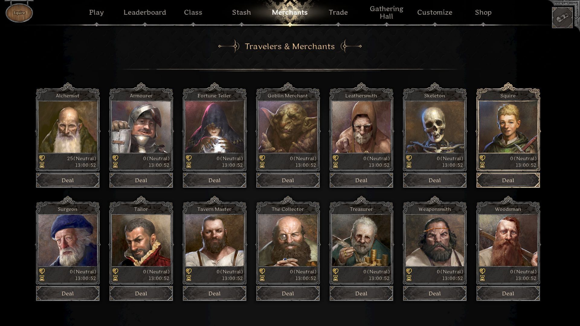 Complete the merchant quests for better base gear (Image via IRONMACE)