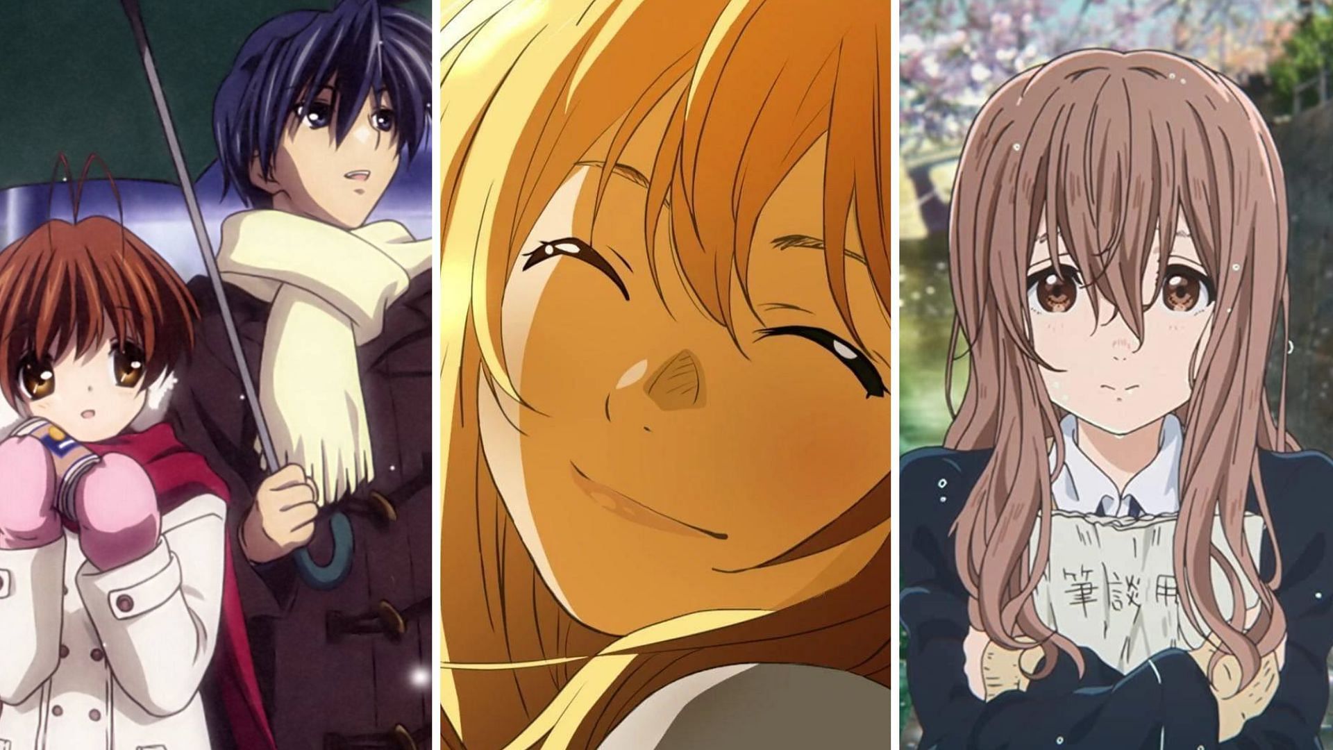 Clannad, Your Lie in April, A Silent Voice