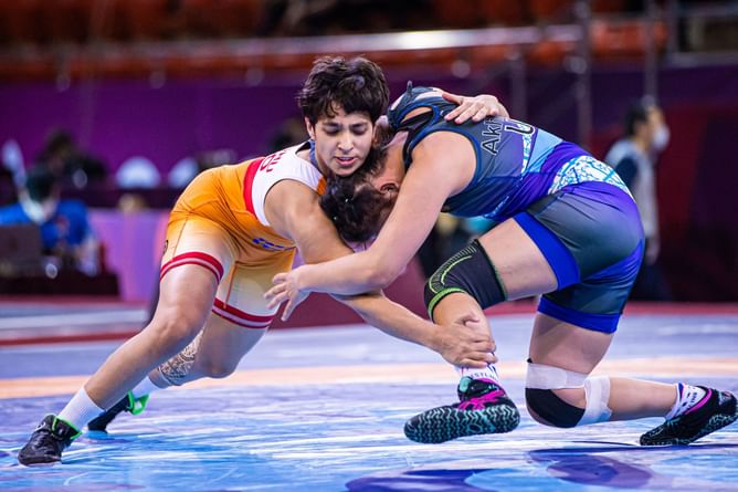Anshu Malik crashes out of the Paris 2024 Olympics following a 2-7 loss to Helen Louise Maroulis in the opening round
