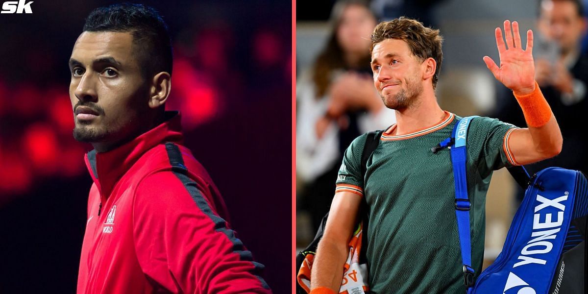 Nick Kyrgios (L), Casper Ruud (Images: Getty)