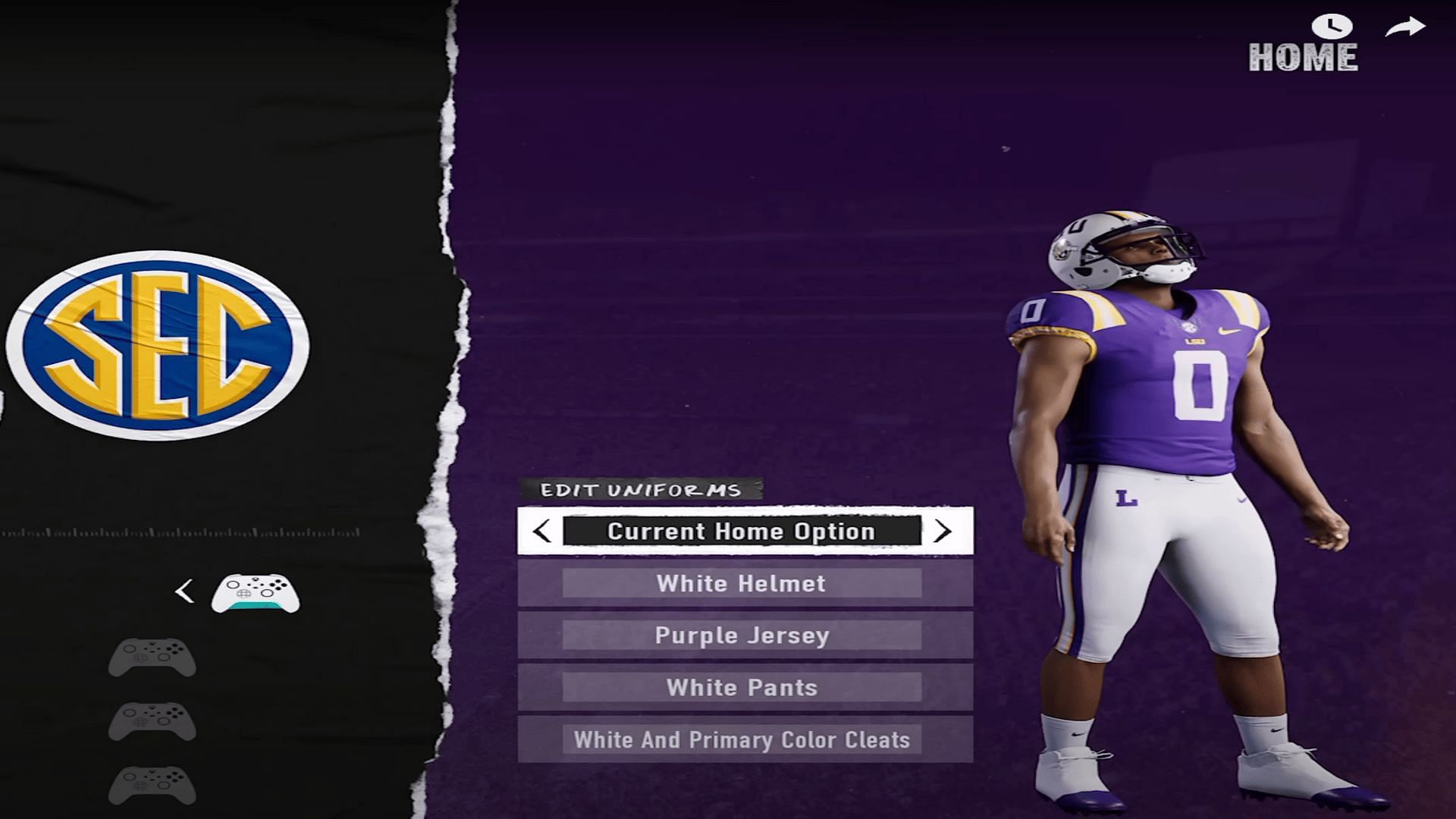 LSU Jersey, Screenshot via EricRayweather YouTube Channel