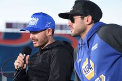 $12M-worth Kyle Larson playfully jabs at Chase Elliott's past self in HMS guessing challenge