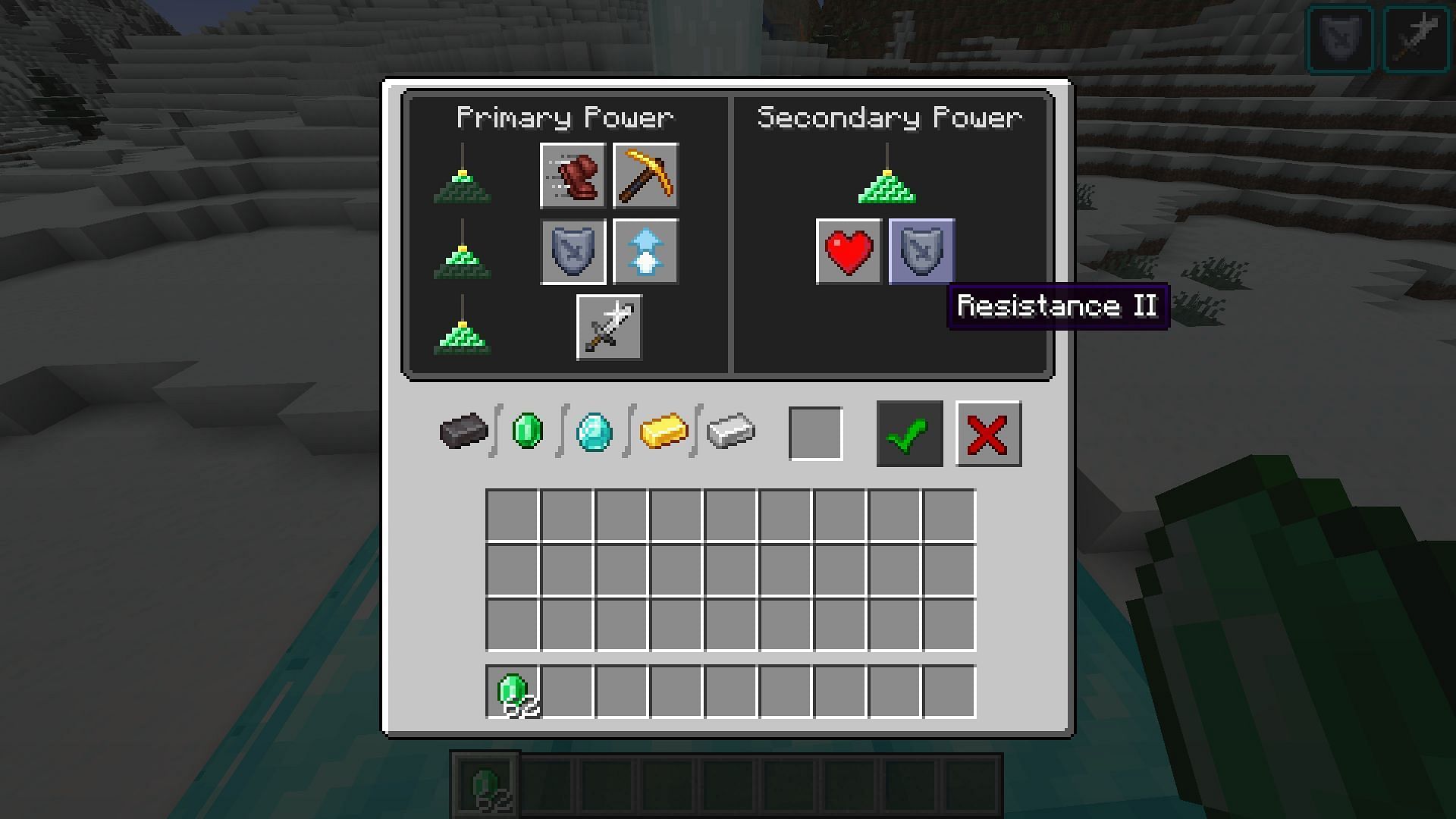 Resistance keeps Minecraft players safe by reducing incoming damage (Image via Mojang)