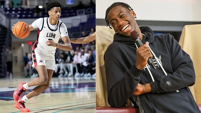 IN PHOTOS: Carmelo Anthony’s son Kiyan Anthony, AJ Dybantsa and more pose to endorse Spalding basketballs at SLAM Summer Classic