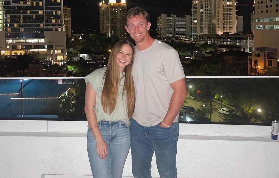 Jordan Westburg with wife Anna Claire