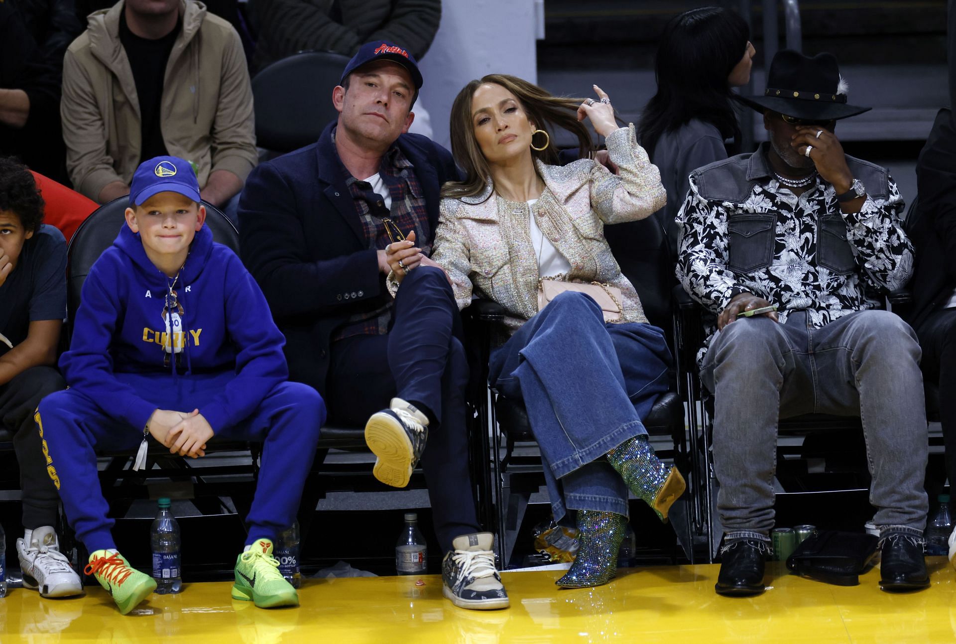 Celebrities At The Los Angeles Lakers Game - Source: Getty