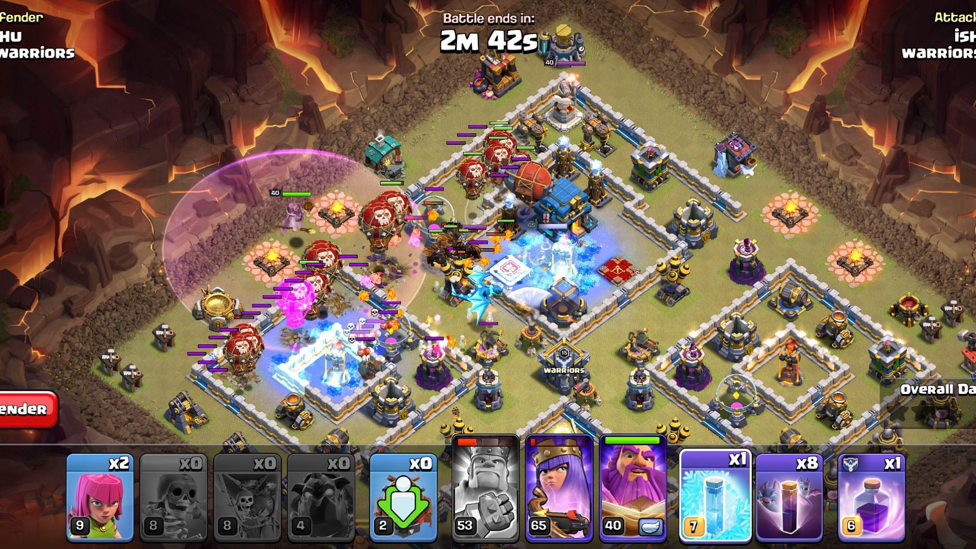 Use Bat Spells on single target Inferno Towers (Image via SuperCell)