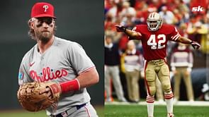 "Accelerate and crush" - MLB analyst thinks Bryce Harper would've succeeded in NFL, compares Phillies 8x All-Star to legendary NFL safety Ronnie Lott