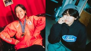 "Idol of EVERY HARD-WORKING PERSON"- Fans react as 2024 Olympics Gold Medalist Yoshizawa Coco revealed to be a BTS' Kim Taehyung's fan