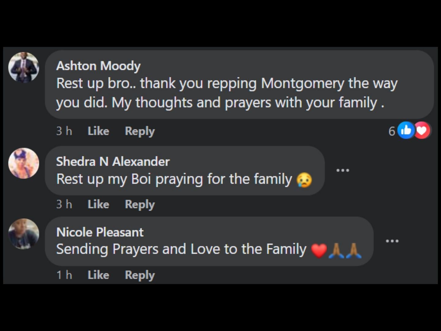 Fans react to news of the Alabama rapper&#039;s alleged passing. (Image via Facebook/Montgomery&#039;s Hood News)