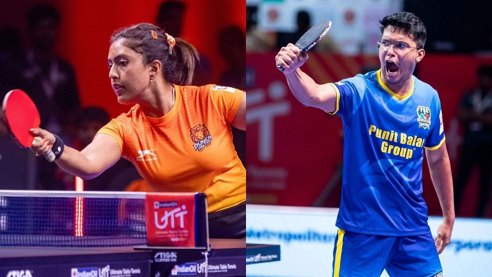 Ayhika Mukherjee and Jeet Chandra will be seen in action during Match 8 of the UTT 2024. (Image credits: Ultimate Table Tennis)