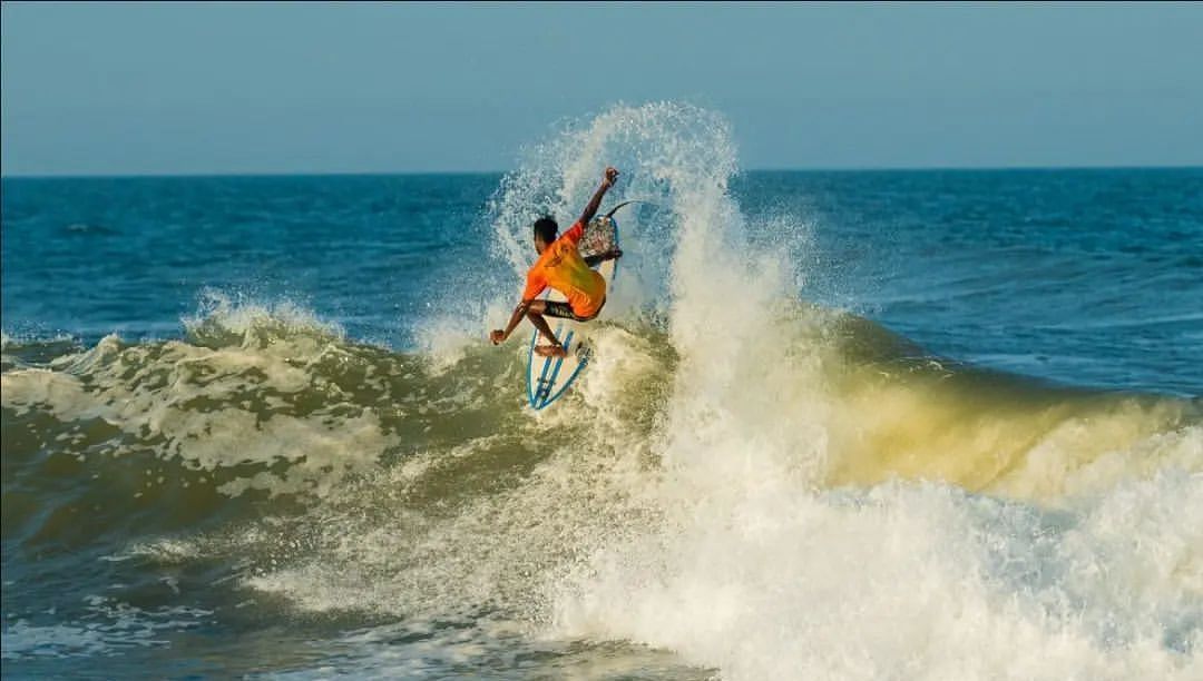 Harish Muthu at the ASF Asian Surfing Championships 2024 (Image via Instagram@harish_surf)