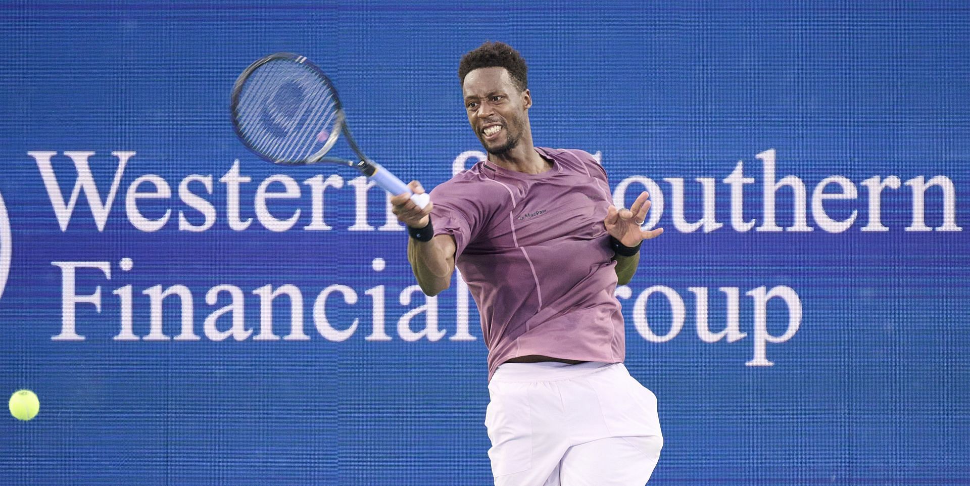 Gael Monfils in action at the Western and Southern Open (Picture: Getty)