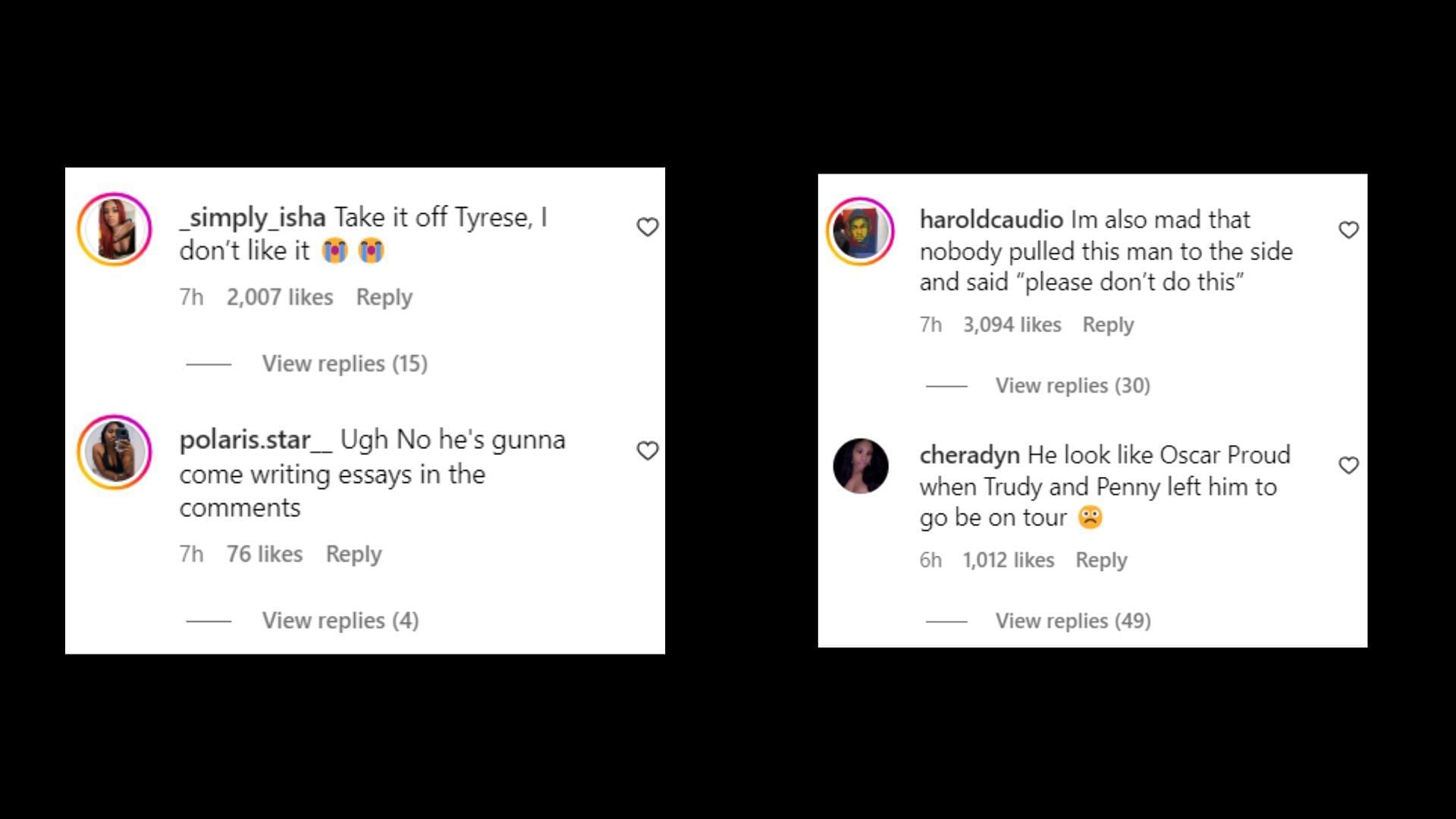 Netizens react to the video (Image via Instagram/theshaderoom)