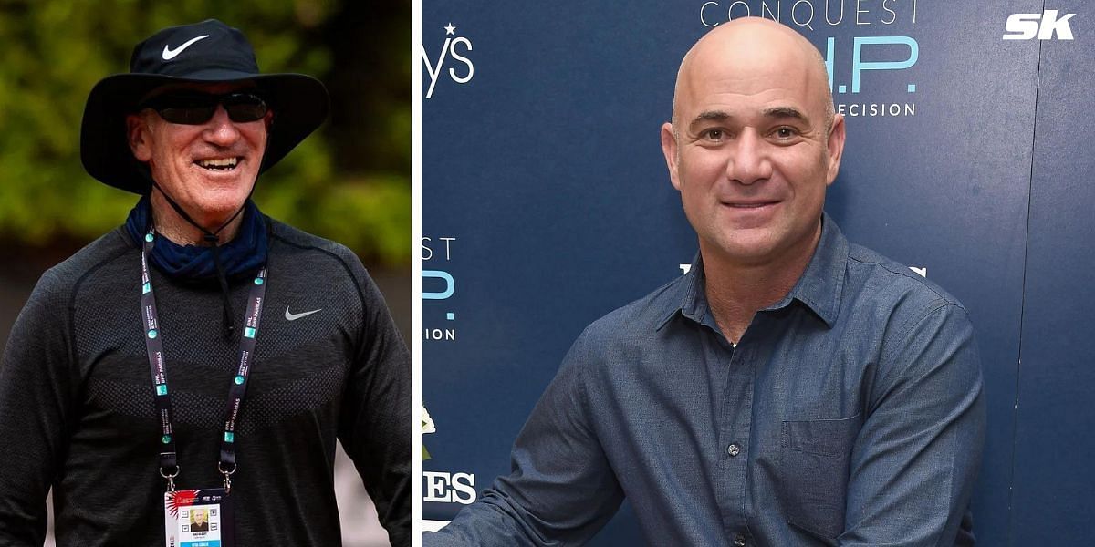 Brad Gilbert (L) and Andre Agassi (R) (Source: Getty Images)