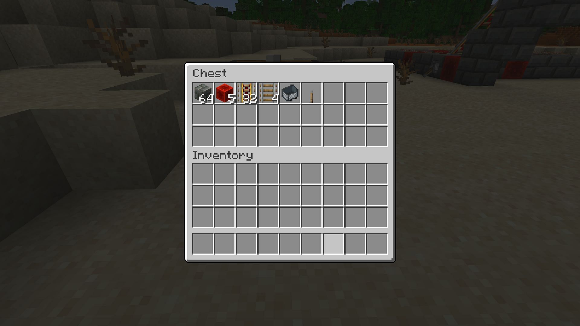 The materials needed for a basic minecart particle accelerator (Image via Mojang)