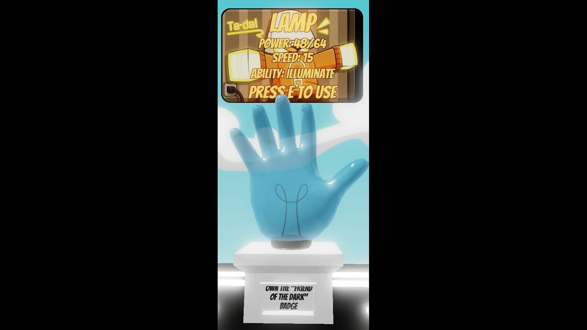 The Lamp Glove Stand in Slap Battles (Image via Roblox)