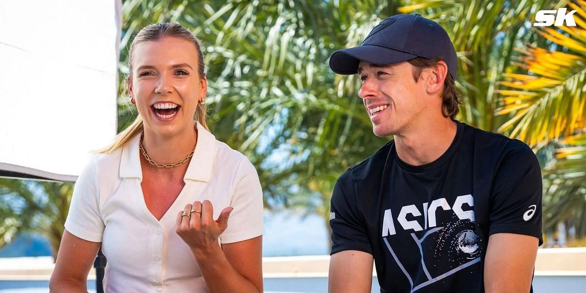 Katie Boulter (L) and Alex de Minaur (R) (Source: Getty Images)