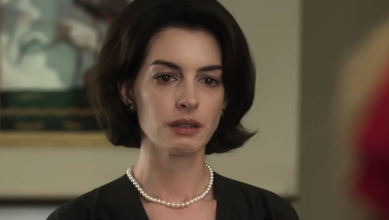 Anne Hathaway as Celine in Mothers&#039; Instinct (via Neon/YouTube)