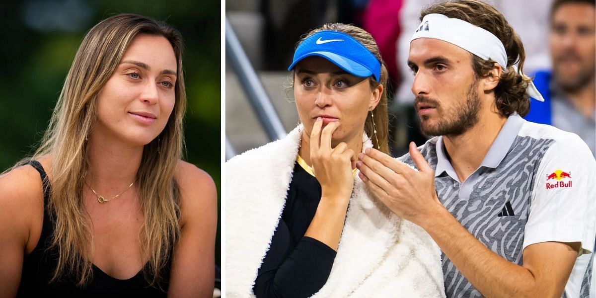 Paula Badosa (L), with boyfriend Stefanos Tsitsipas (R) - Image Source: Getty