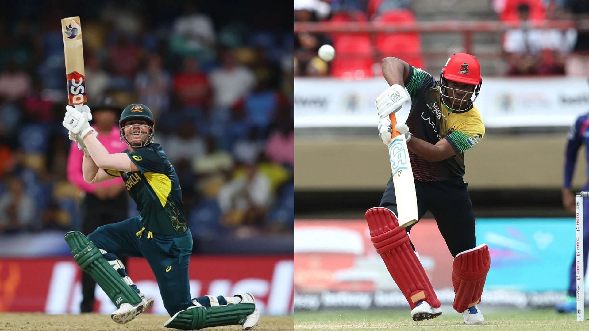 David Warner and Evin Lewis will be representing Boca Raton Trailblazers in the Max60 Caribbean 2024 (Image Courtesy: Getty)