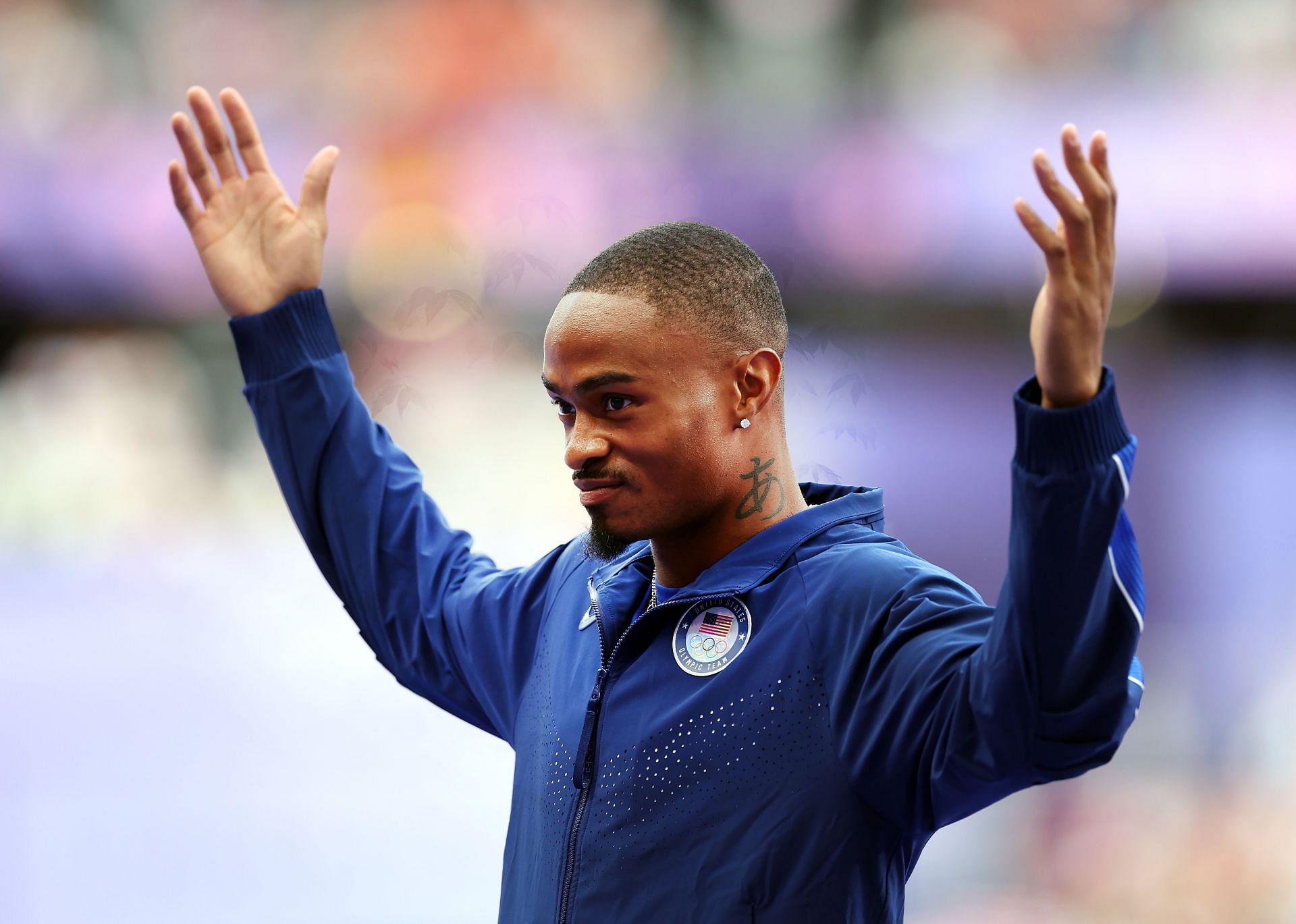 Quincy Hall at the Paris Olympics. (Photo via Getty Images)