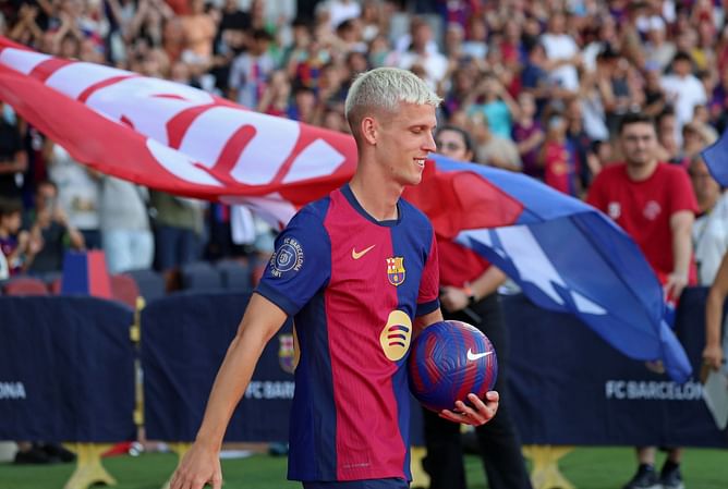 Barcelona name Dani Olmo in squad to face Athletic Club despite not registering new signing with La Liga, puts condition on participation