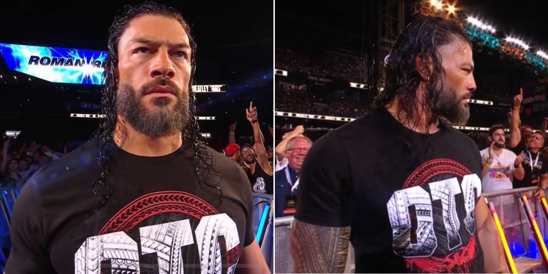 Roman Reigns is back in WWE after several months (Images via WWE on X and WWE.com)