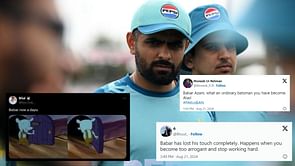 "Dobara khilao. Voh trial ball thha" - Fans troll Babar Azam following a two-ball duck in the 1st Test vs Bangladesh