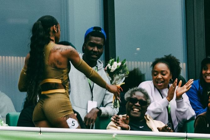 Sha'Carri Richardson shares “golden moments” from Paris Olympics ft. hug with grandmother